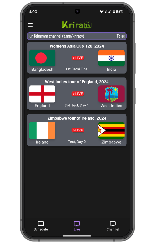 Krira TV App for Android